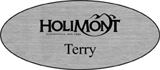 Silver Engraved Plastic Name Badge