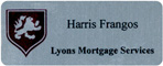 Silver Metal Name Tag For Mortgage Co.
