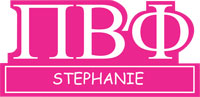 Pi Beta Phi Greek Name Badge Cut Out