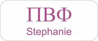 Pi Beta Phi Greek Name Tag