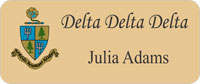 Delta Delta Delta Printed Name Tag